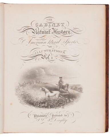 View full screen - View 1 of Lot 171. Doughty, Thomas | First edition of "the first colored-plate sporting book printed in America".