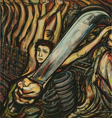 View full screen - View 1 of Lot 359. El machete (Autorretrato).