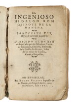 Cervantes Saavedra, Miguel de | The first two Brussels editions of the Spanish Quixote