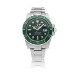 ROLEX | 'HULK' SUBMARINER, REF 116610LV STAINLESS STEEL WRISTWATCH WITH DATE AND BRACELET CIRCA 2011