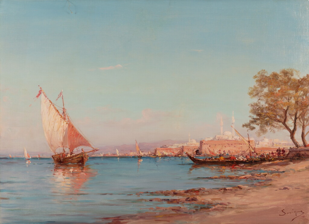View full screen - View 1 of Lot 64. Bosphorus shores | Rives du Bosphore.