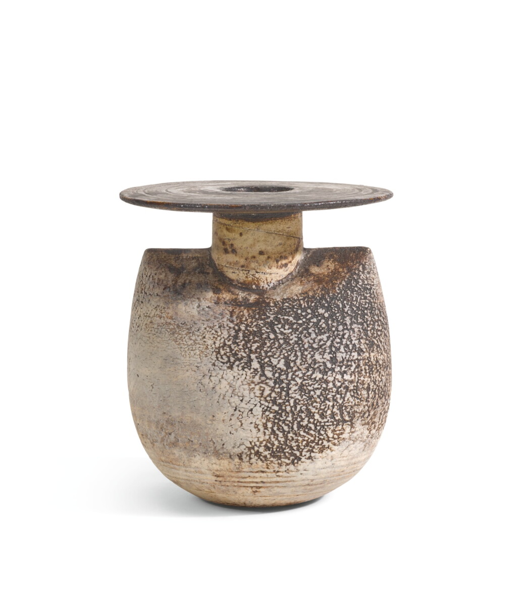 View full screen - View 1 of Lot 67. HANS COPER | SMALL 'SACK FORM' WITH FLARING DISC.