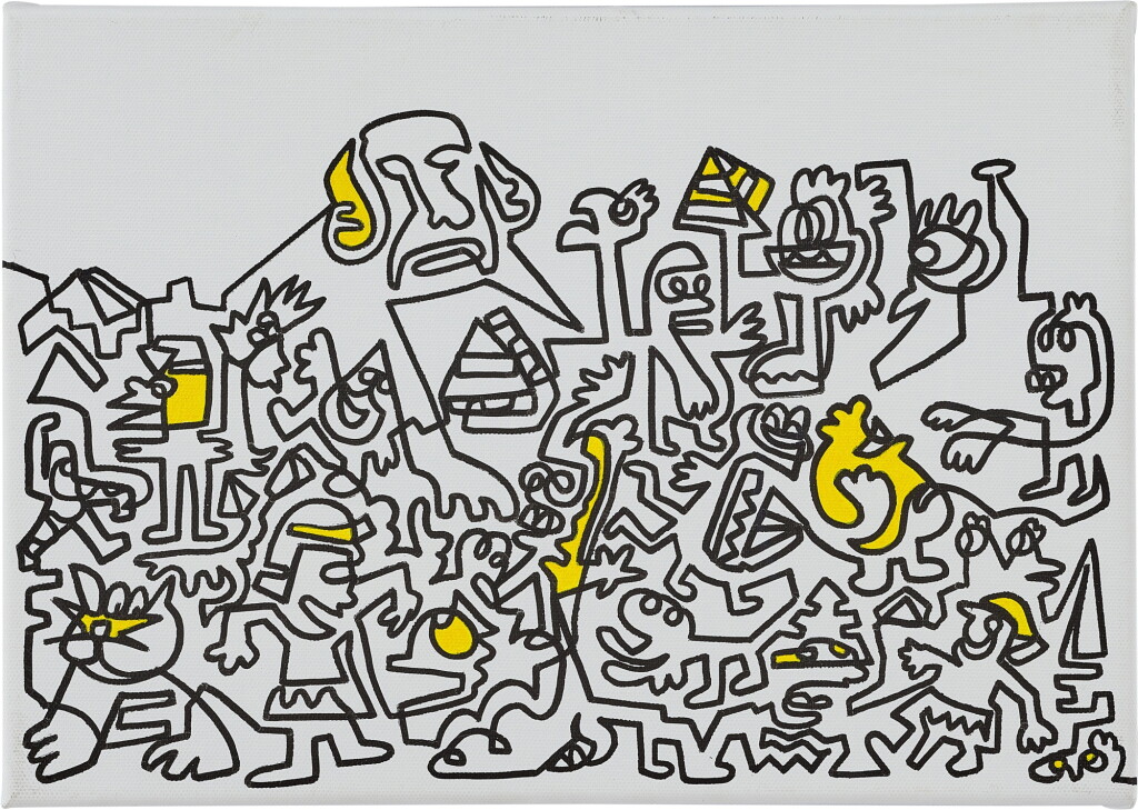 View full screen - View 1 of Lot 867. Mr Doodle | Pyramid People 金字塔人們.