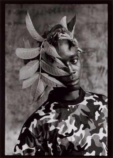 View full screen - View 1 of Lot 21. 'Mai Mai soldier in training near Beni, eastern DRC, for immediate deployment with the APC (Armée Populaire du Congo), the army of the RCD-KIS-ML (Rassemblement Congolais pour la Democratie-Kisangani/Mouvement de Lliberation)', December 2002.