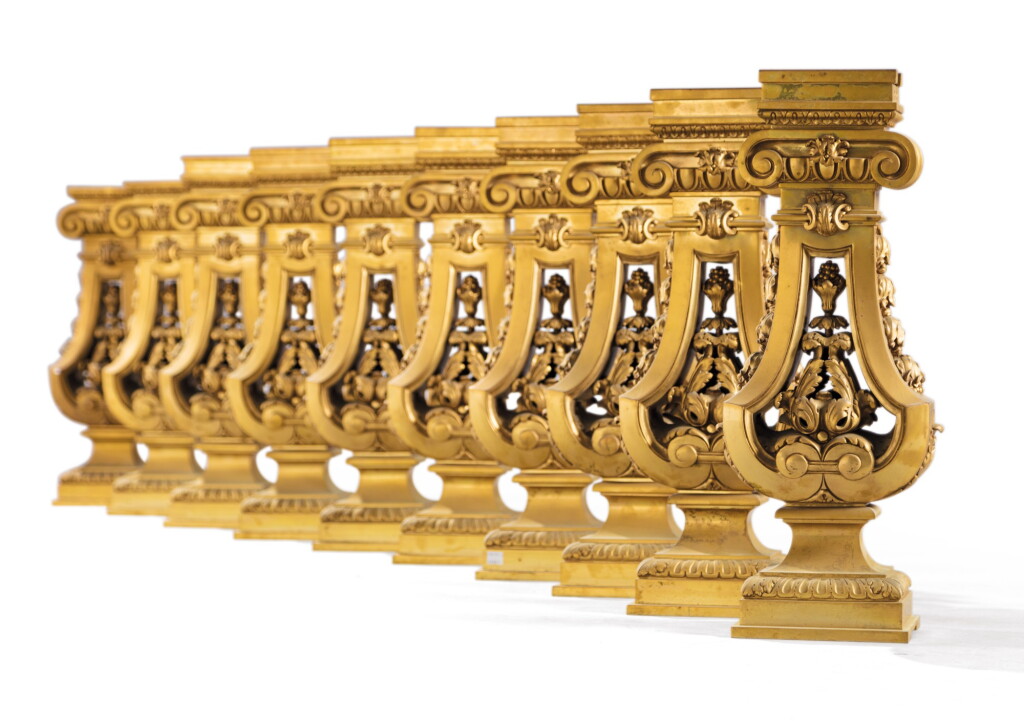 View full screen - View 1 of Lot 70. A set of ten Louis XIV style gilt-bronze columns .