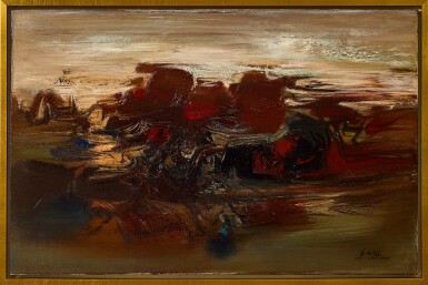 View full screen - View 1 of Lot 1024. Chu Teh-Chun 朱德群 | No. 127第127號構圖.