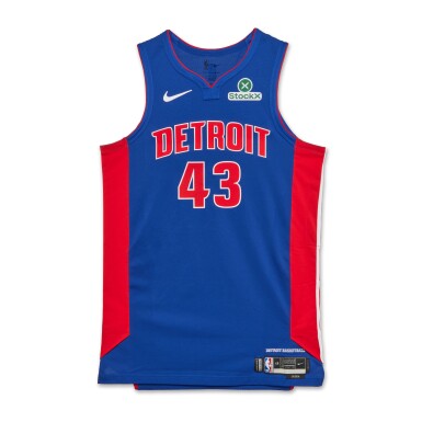 View full screen - View 1 of Lot 116. Lindy Waters III Detroit Pistons 2025 NBA Playoffs Eastern Conference Round 1 Game Issued Icon Edition Jersey | Game 1 .
