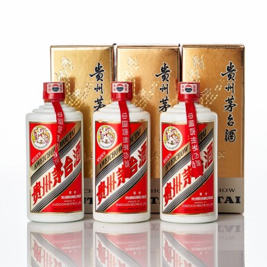 View full screen - View 1 of Lot 6245. 2005年產"飛天牌"貴州茅台酒 Kweichow Flying Fairy Moutai 2005 (3 BT50).