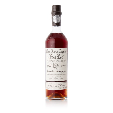 View full screen - View 1 of Lot 6676. Brillet Tres Rare Cognac Centenaire 43.0 abv 1900 (1 BT70).
