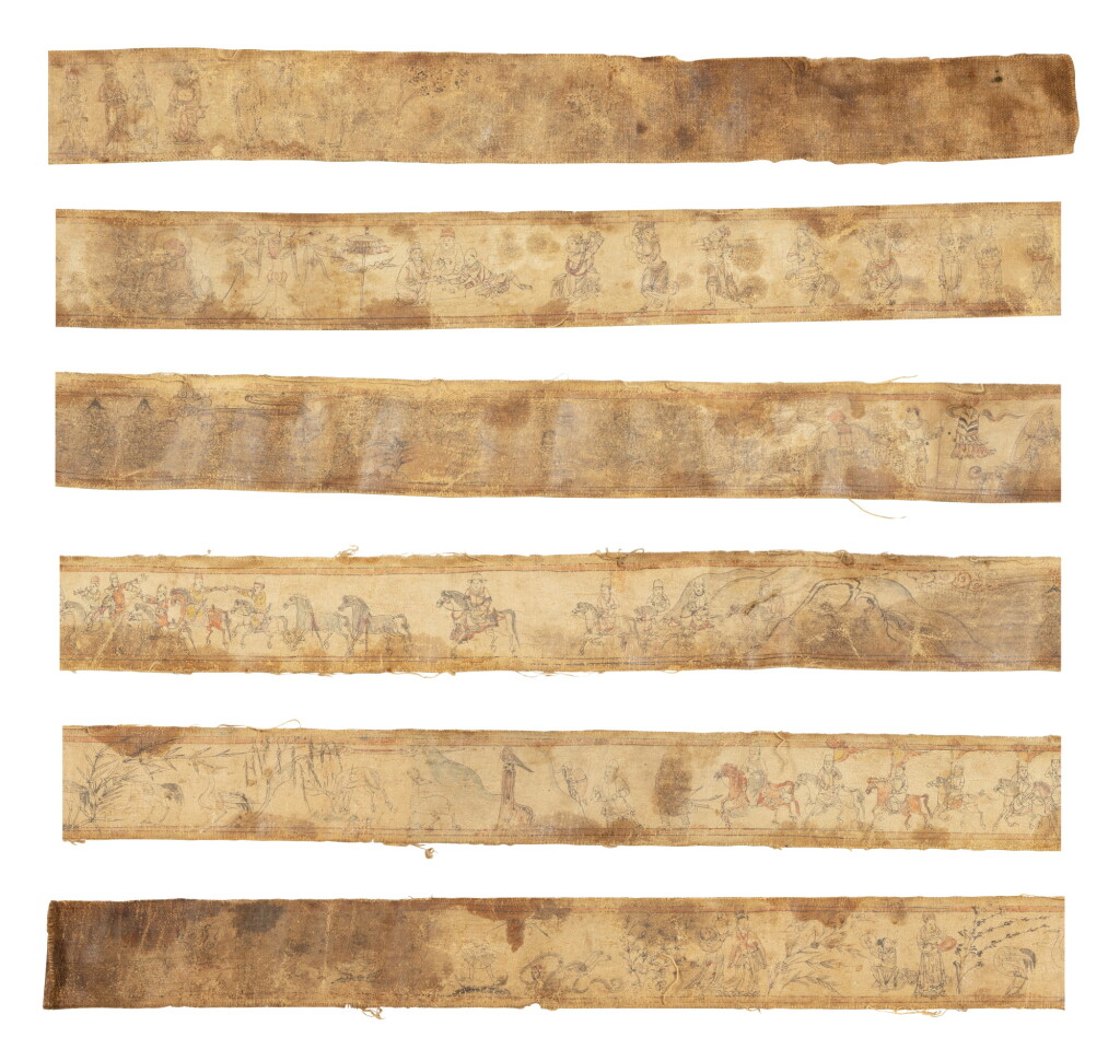 View full screen - View 1 of Lot 83. A long narrative handscroll depicting a royal Mongol expedition Yuan dynasty, 14th century | 元十四世紀 蒙古皇家遠征圖 設色布本 手卷.