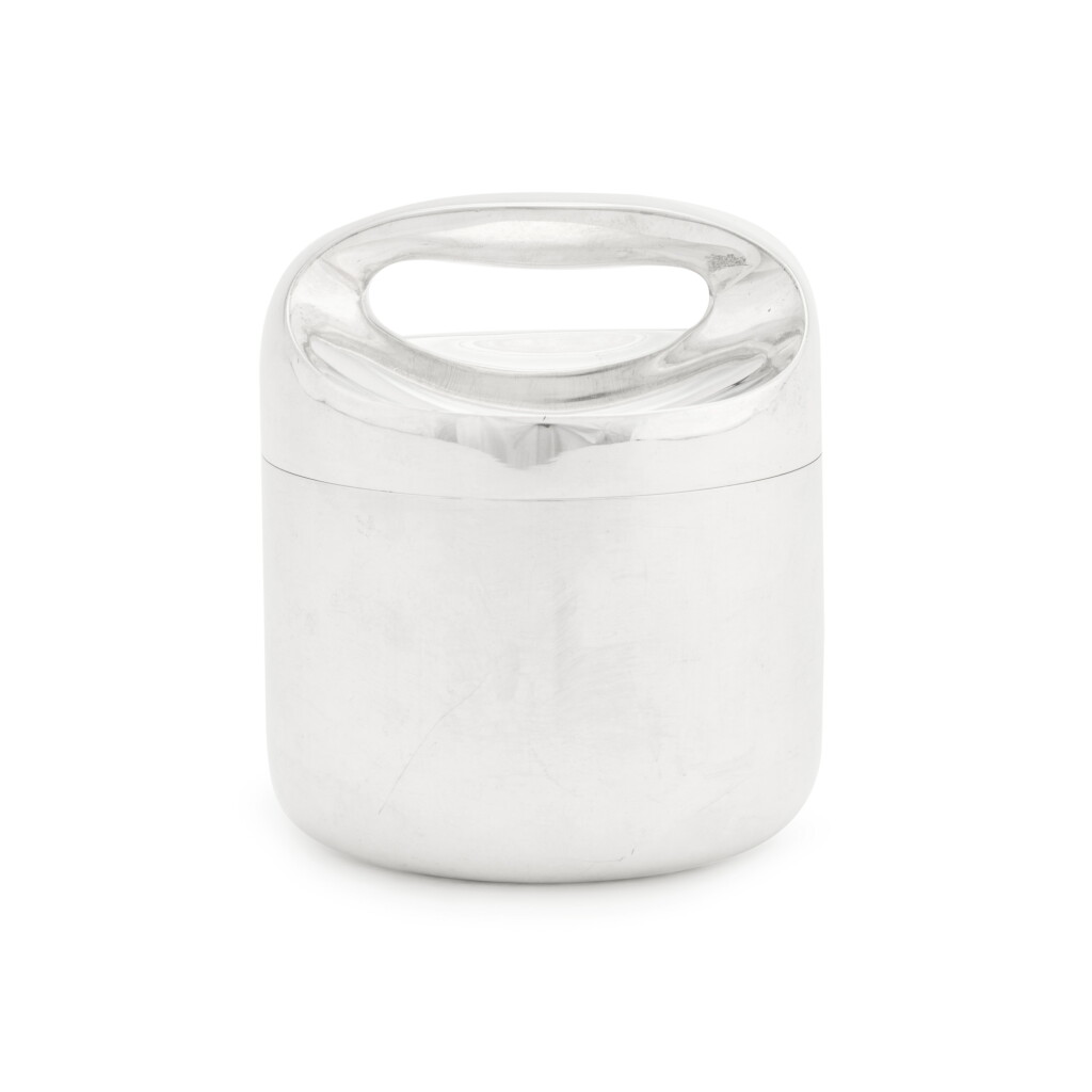 View full screen - View 1 of Lot 236. A Danish silver box or jar, Cohr, Fredericia, circa 1950, designed by Hans Bunde.