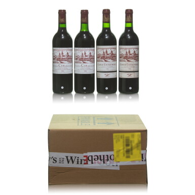View full screen - View 1 of Lot 79. Château Cos d'Estournel 1986 and 1990 (4 BT).