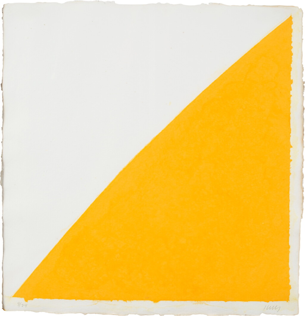 View full screen - View 1 of Lot 811. Colored Paper Image XIV (Yellow Curve), from Colored Paper Images (Axsom 154).