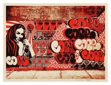View full screen - View 1 of Lot 7. OBEY X COPE2 X COOPER PRINT.