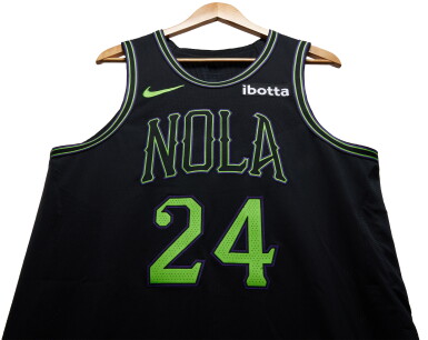 View full screen - View 1 of Lot 58. Jordan Hawkins New Orleans Pelicans 2023-2024 In-Season Tournament Game Worn City Edition Jersey.