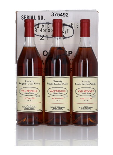 View full screen - View 1 of Lot 104. Van Winkle 12 Year Old Special Reserve Lot "B" 90.4 Proof NV (3 Bottles 75cl).