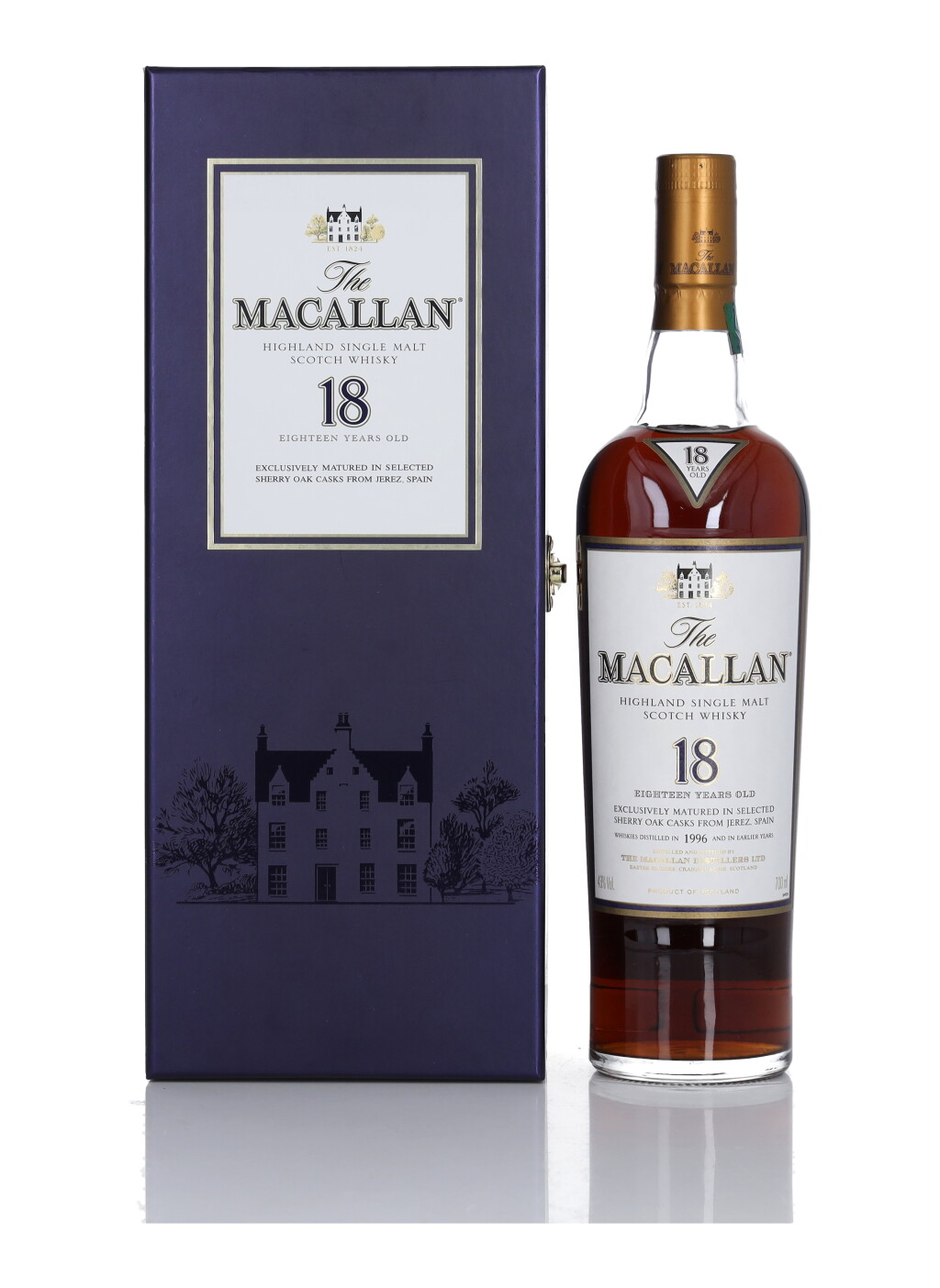View full screen - View 1 of Lot 24. The Macallan 18 Year Old Sherry Oak 43.0 abv 1996 (1 Bottle 70cl).