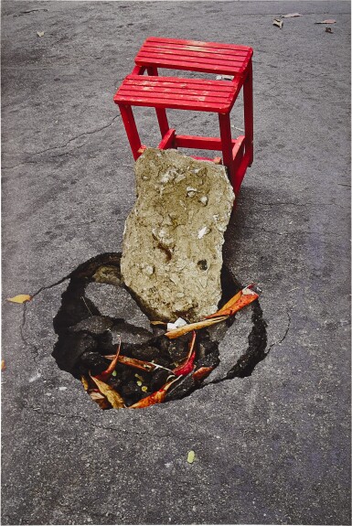 View full screen - View 1 of Lot 242. Untitled (from the series "Holes") (Three Works) .