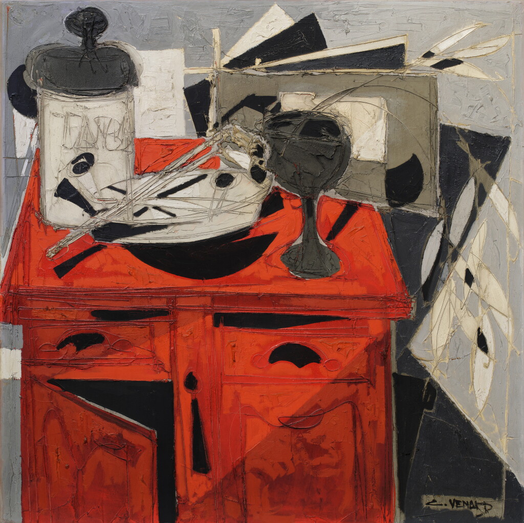 View full screen - View 1 of Lot 2246. Nature mort rouge et noir.