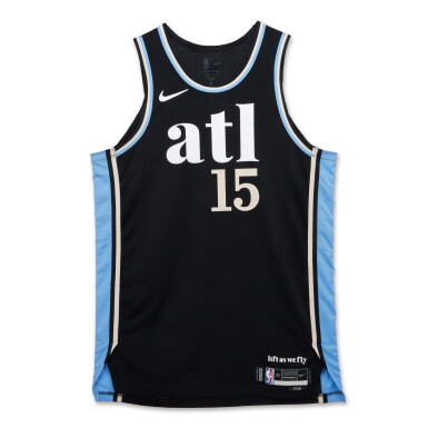 View full screen - View 1 of Lot 162. Clint Capela Atlanta Hawks 2023-2024 In-Season Tournament Game Worn City Edition Jersey | Double-Double.