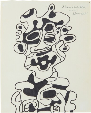 View full screen - View 1 of Lot 49. JEAN DUBUFFET | PERSONNAGE (BUSTE) .