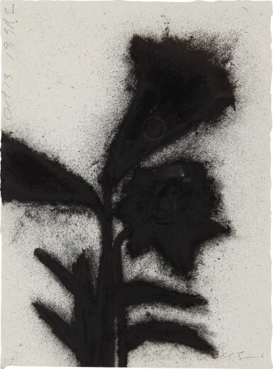 View full screen - View 1 of Lot 613. DONALD SULTAN | BLACK LILIES.