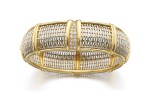 GOLD, STEEL AND DIAMOND BANGLE | CARTIER