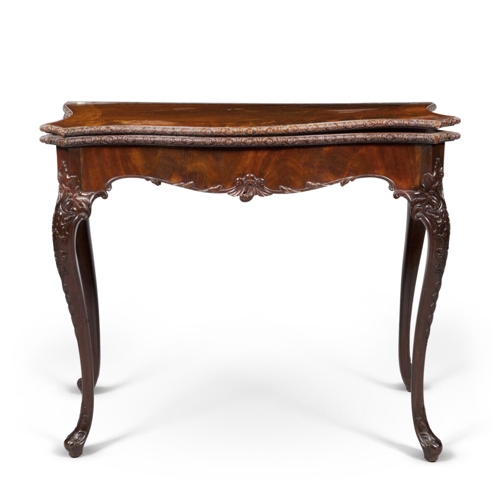 View full screen - View 1 of Lot 158. A George II Mahogany Double Gate Leg Tea Table, Circa 1755.