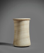 A Large Egyptian Banded Alabaster Jar, Early Dynastic Period, 1st Dynasty, circa 3000-2750 B.C.