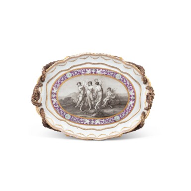 View full screen - View 1 of Lot 1108. A Meissen porcelain presentation dish, circa 1780 | Plat de présentation en porcelaine de Meissen, vers 1780.