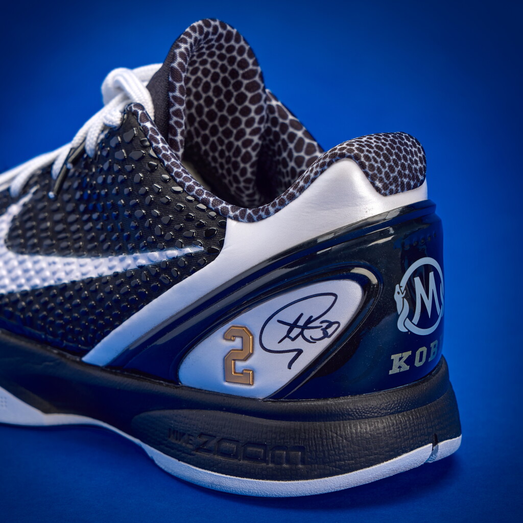 View full screen - View 1 of Lot 1. Stephen Curry 2025-2026 Warm Up Worn Dual-Signed Nike Kobe 6 Protro 'Mambacita Sweet 16' | First Night of Sneaker Free Agency .