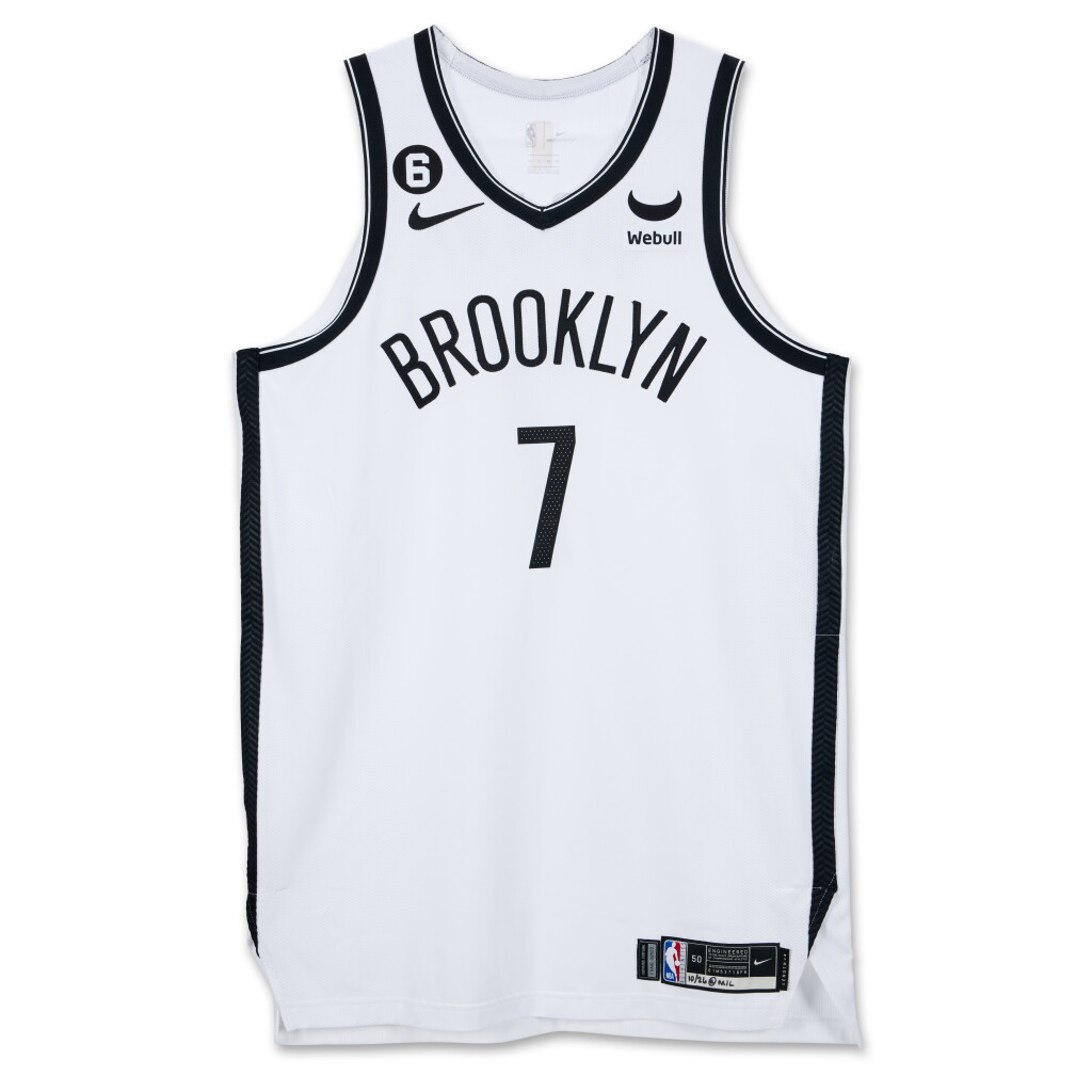 全萤幕检视 - 查看24Kevin Durant Brooklyn Nets 2022-2023 Game Worn Association Edition Jersey的1