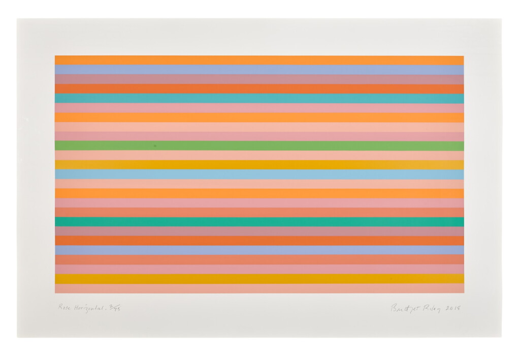 View full screen - View 1 of Lot 21. BRIDGET RILEY | ROSE HORIZONTAL (NOT IN S.).