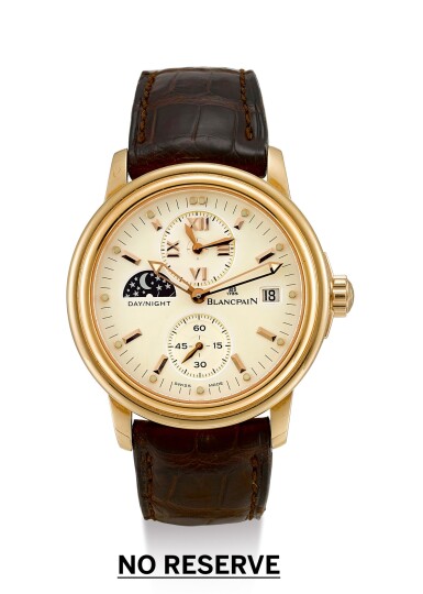 View full screen - View 1 of Lot 69. BLANCPAIN | LEMAN, REFERENCE 2160L-3642-58, A LIMITED EDITION PINK GOLD DUAL TIME ZONE WRISTWATCH WITH DATE AND DAY AND NIGHT INDICATION, CIRCA 2010.