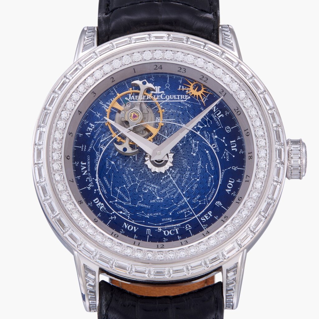 View full screen - View 1 of Lot 258. Master Grande Tradition Tourbillon Céleste Diamond Sky Chart, Reference Q5073401 | A white gold and diamond-set tourbillon wristwatch with 24-hour indication, sky chart, day and month | Circa 2014.