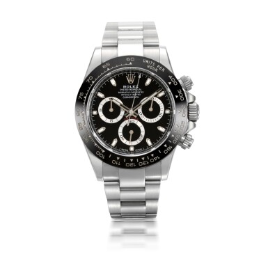 View full screen - View 1 of Lot 701. ROLEX | COSMOGRAPH DAYTONA, REF 116500LN, STAINLESS STEEL CHRONOGRAPH WRISTWATCH WITH BRACELET CIRCA 2019.