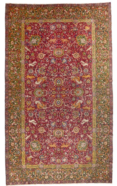 View full screen - View 1 of Lot 283. A 'Petag' Tabriz carpet, Northwest Persia, circa 1920.