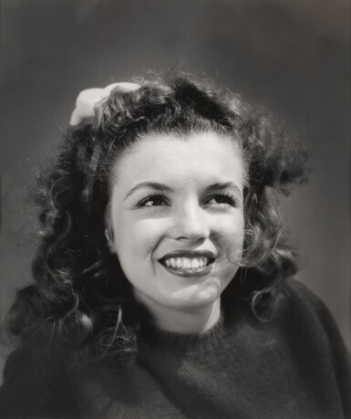 View full screen - View 1 of Lot 99. Marilyn Monroe (1945), vintage gelatin photograph (printed circa 1965), US.