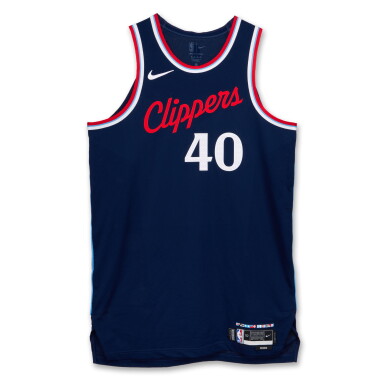 View full screen - View 1 of Lot 145. Ivica Zubac Los Angeles Clippers 2024-2025 Game Worn Icon Edition Jersey | Double-Double.