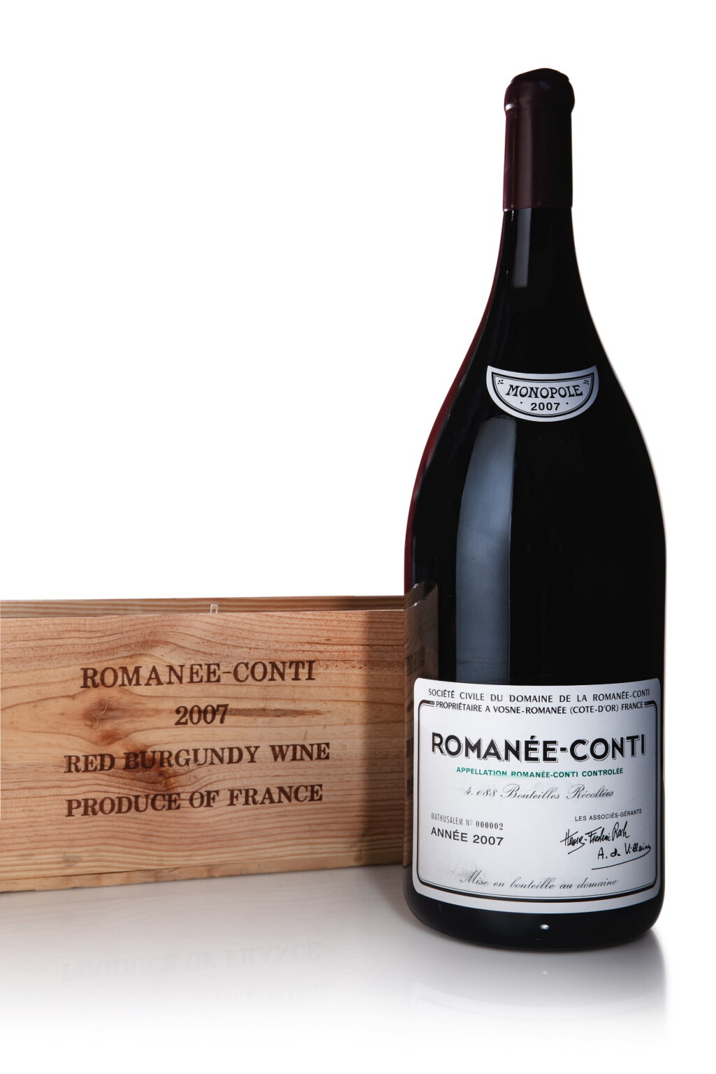 View full screen - View 1 of Lot 105. Romanée Conti 2007 Domaine de la Romanée-Conti (1 METH).