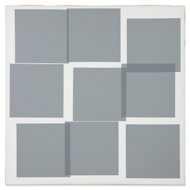 View full screen - View 1 of Lot 63. 9 carrés gris - LA – 2.