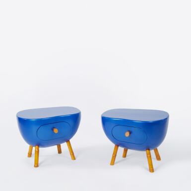 View full screen - View 1 of Lot 5. Pair of Bedside Tables.