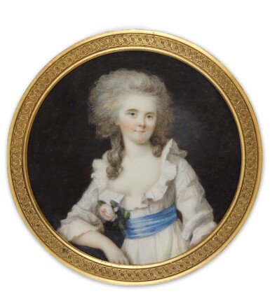 View full screen - View 1 of Lot 528. Portrait of Ursula Funguerlin, née Scherer (b. 1764).