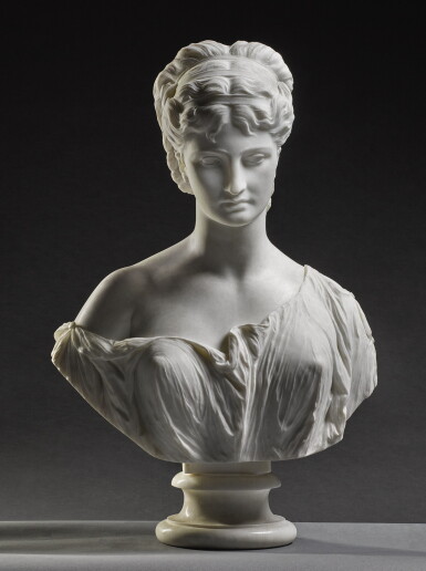 View full screen - View 1 of Lot 7. PROSPER D' EPINAY | GRECIAN BUST.