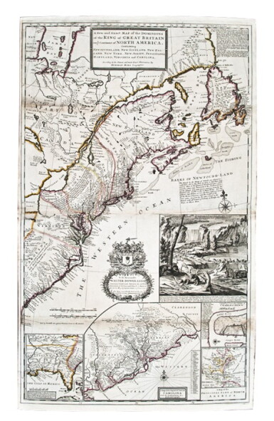 View full screen - View 1 of Lot 1067. Moll, Herman | A rare issue of the beaver map.