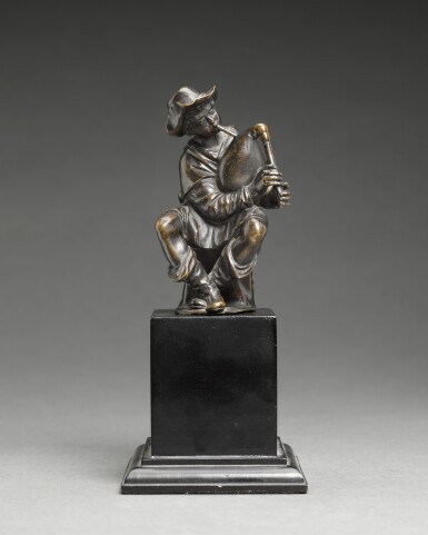 View full screen - View 1 of Lot 32. Seated Bagpiper.