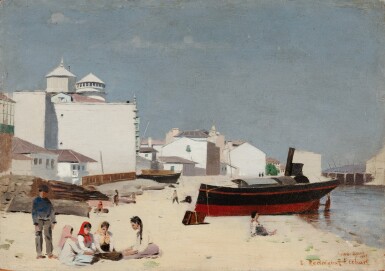 View full screen - View 1 of Lot 310. Port en Espagne .