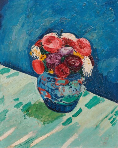 View full screen - View 1 of Lot 46. CUNO AMIET | BLUMENSTILLLEBEN, 1912.