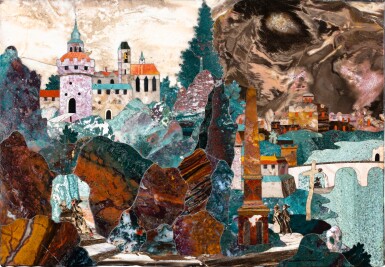 View full screen - View 1 of Lot 2. A Bohemian pietre dure panel, Prague, early 17th century, attributed to the Castrucci workshop.