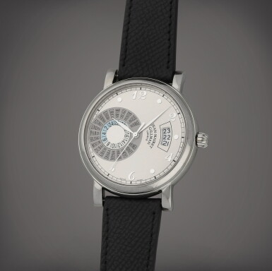 View full screen - View 1 of Lot 93. Hora Mundi II | A limited edition stainless steel time-zone wristwatch with date | Circa 2005.